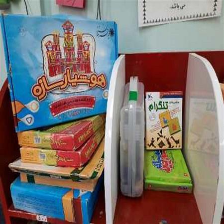 اسباب بازی های بخش کودک کتابخانه خواجه نصیر